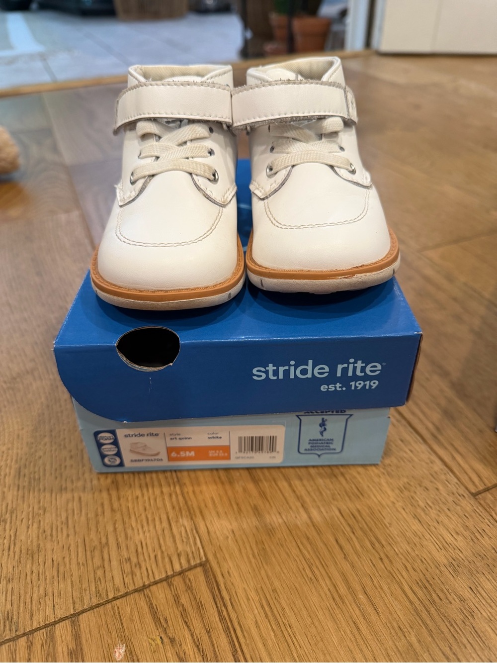Stride Rite SRT Quinn White Leather Shoes
